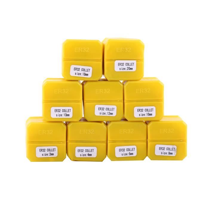 Utoolmart ER32 Lot de pinces à ressort 14 mm de diamètre de serrage en acier à