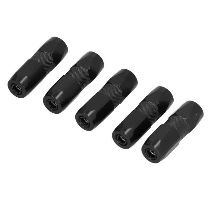 5 Embouts Buse Pistolet à Graisse Métalliques – Raccords Lubrification Pointe Acier, Anti-Rouille