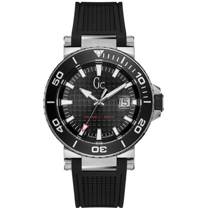 Montre - Gc - Y36002G2 - 44mm - Caoutchouc Noir