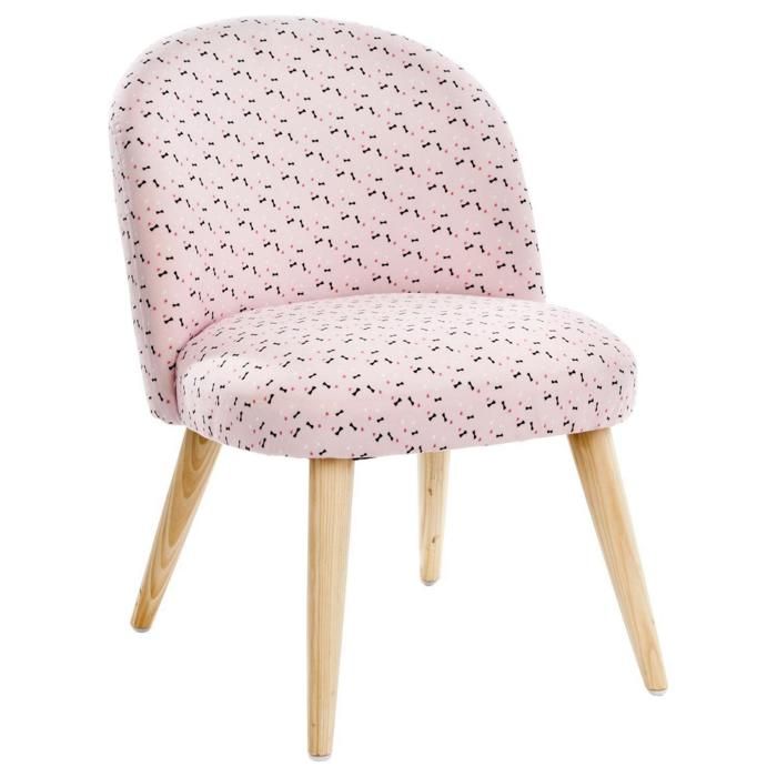 Nordlys - Lot de 2 Chaises pour Enfants en Bois Massif Hévéa Marron