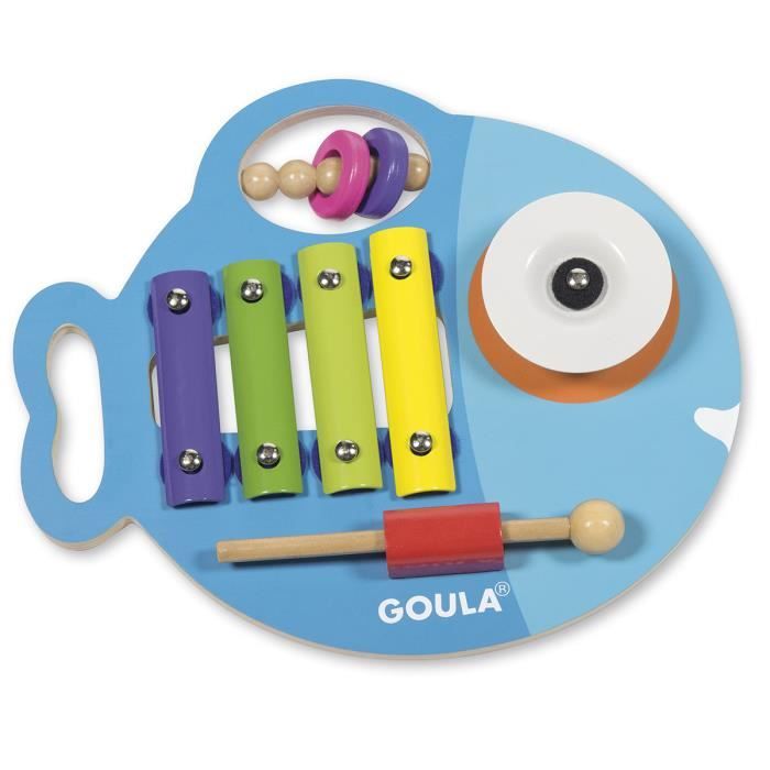 Jeux Educatif - GOULA - 53143 Glupy Musical 3 en 1 - Mixte - Rouge - Piles