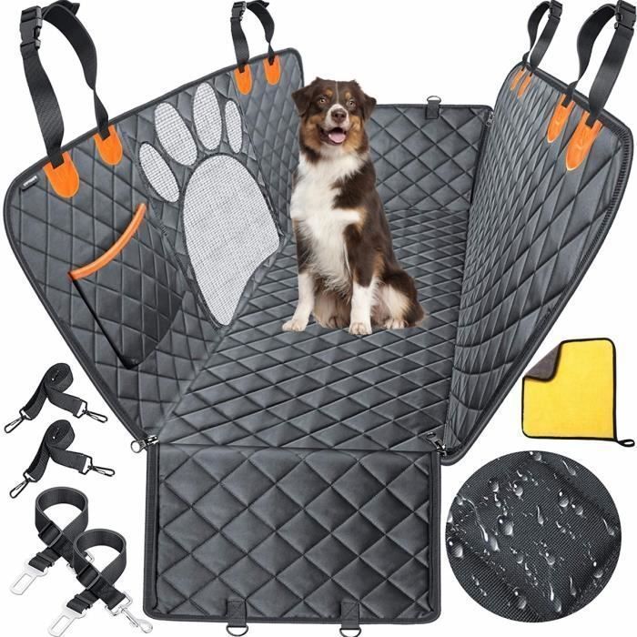 SIVEIS Housse Protection Coffre Voiture pour Chiens avec Protection  Latérale, Imperméable et Antidérapant Couverture Protection de