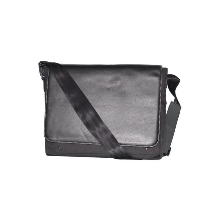 Besace Homme Le Tanneur de la collection G?�n?�ra�?� Noir - Cdiscount Bagagerie - Maroquinerie