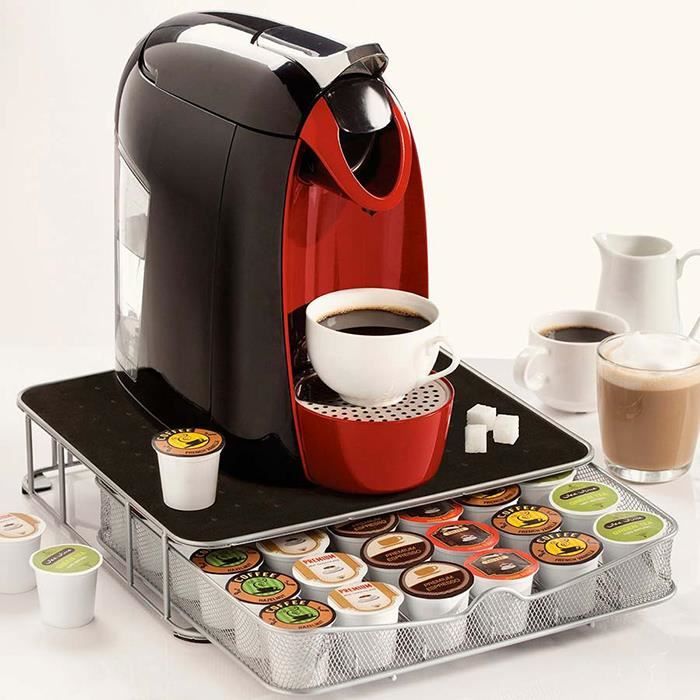 Support machine à café avec tiroir de rangement pour capsules - Cdiscount  Maison