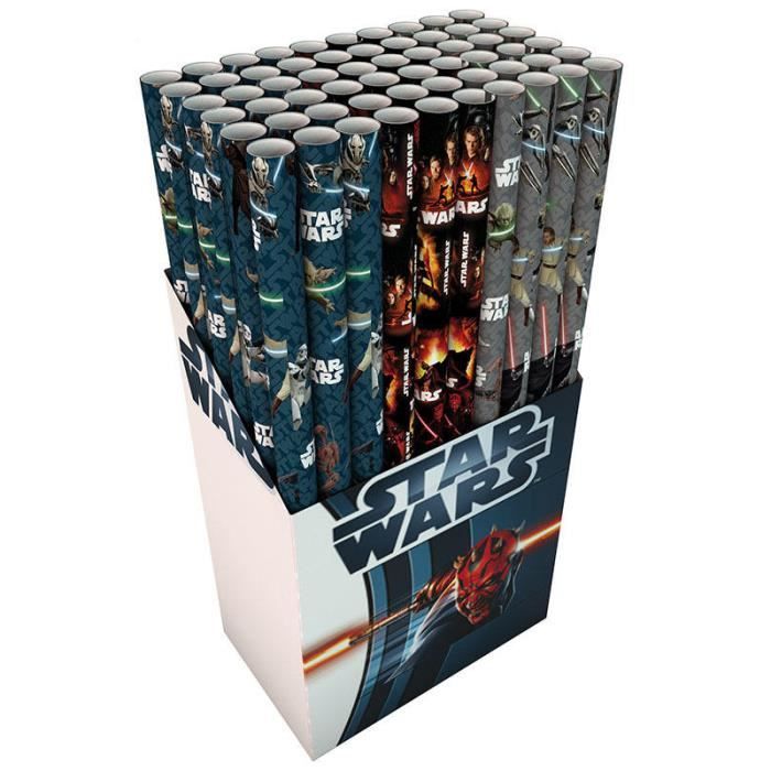 Star Wars- Papier Cadeau 200 x 70 cm - Cdiscount Maison