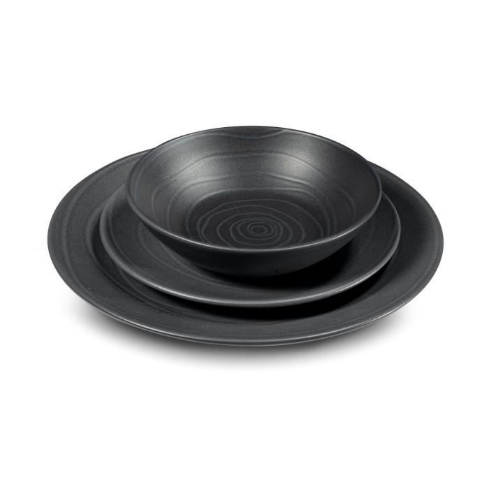 Vibe Gris - Service de vaisselle 18 pièces Vibe Gris - Service de vaisselle 18 pièces