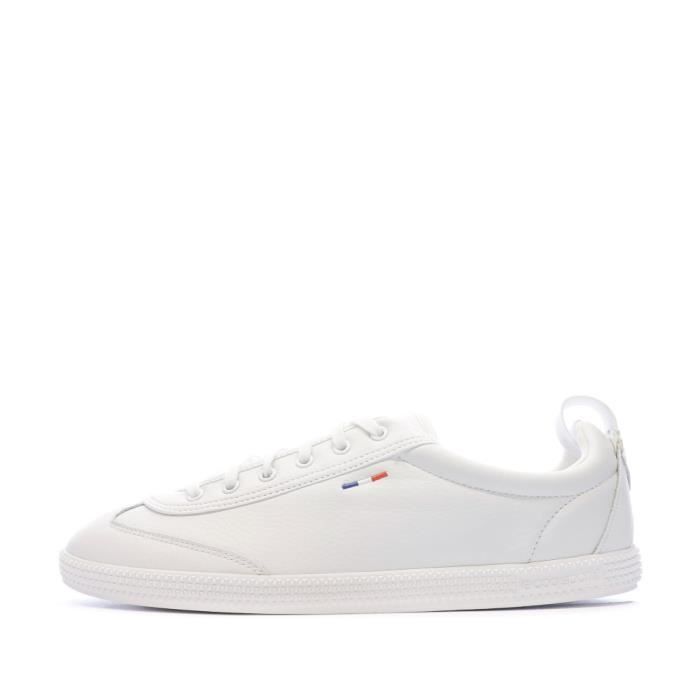 Baskets Blanches Homme Le Coq Sportif Provencale II - Cuir - Lacets