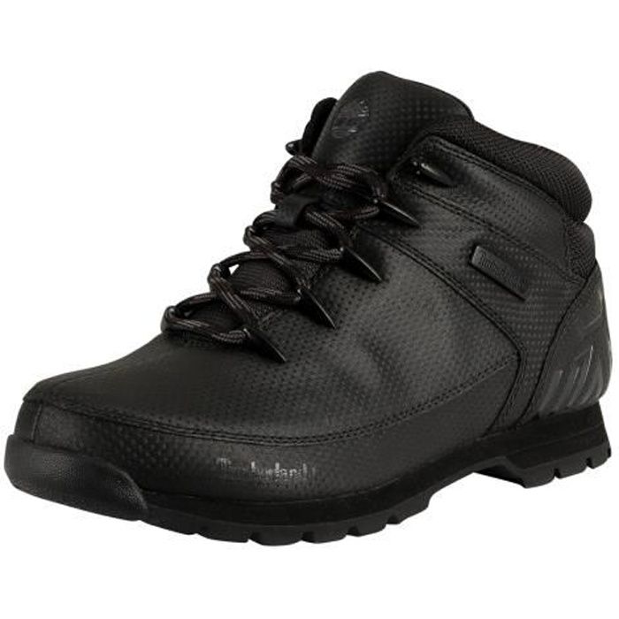 Botte Timberland Euro Sprint Mid Homme Noir Noir Cdiscount