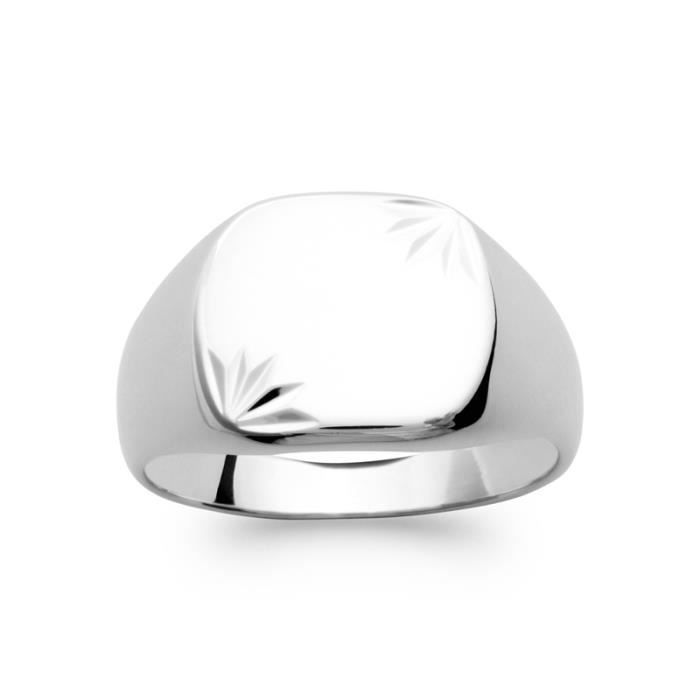 Bague Chevaliere En Argent Massif 925 1000 Bijoux Homme Et Femme