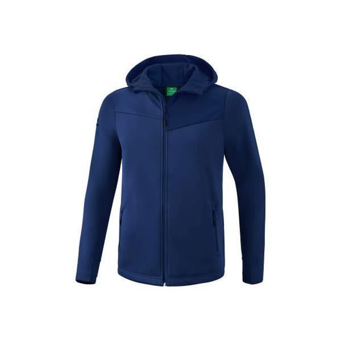 veste softshell performance erima - homme - new navy/dark sky - coupe-vent et étanche - taille xl