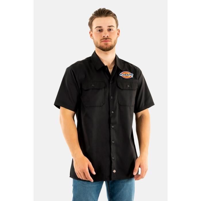 Chemise homme manches courtes Dickies Clintondale Rec Blk1 Noir