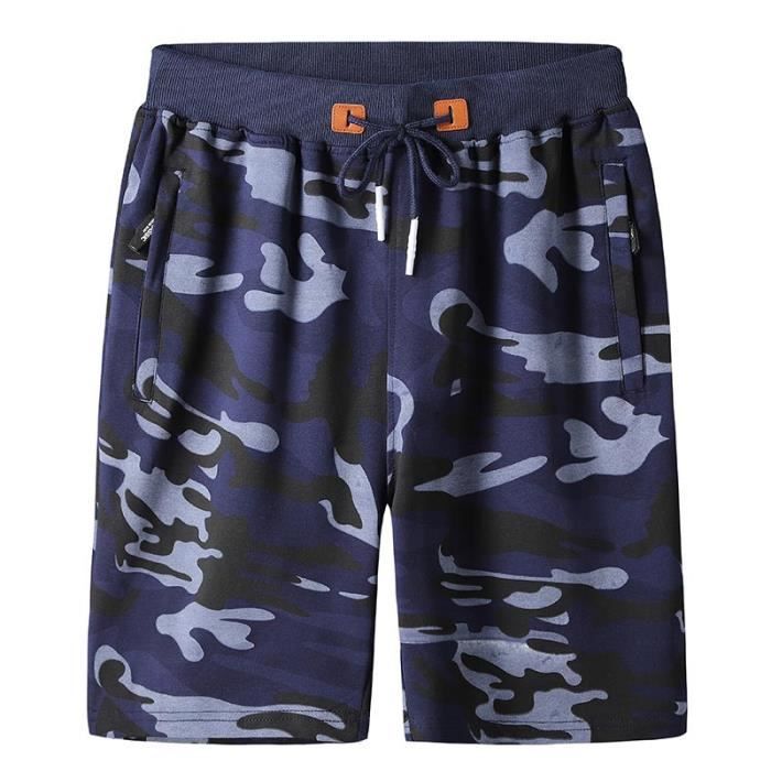 Starcovedesign - Camo Mens shorts, Short camouflage gris, short d'été Athletic hommes Dark