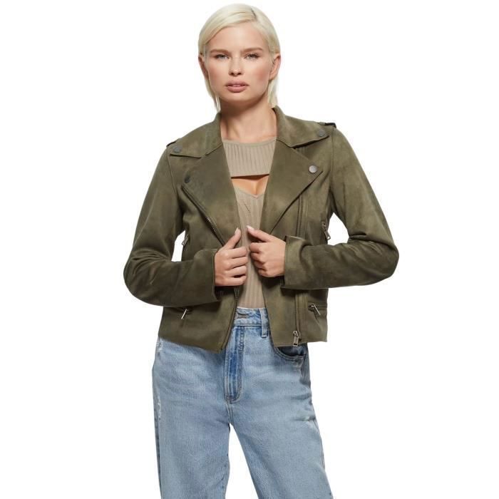 Veste cuir femme hotsell guess