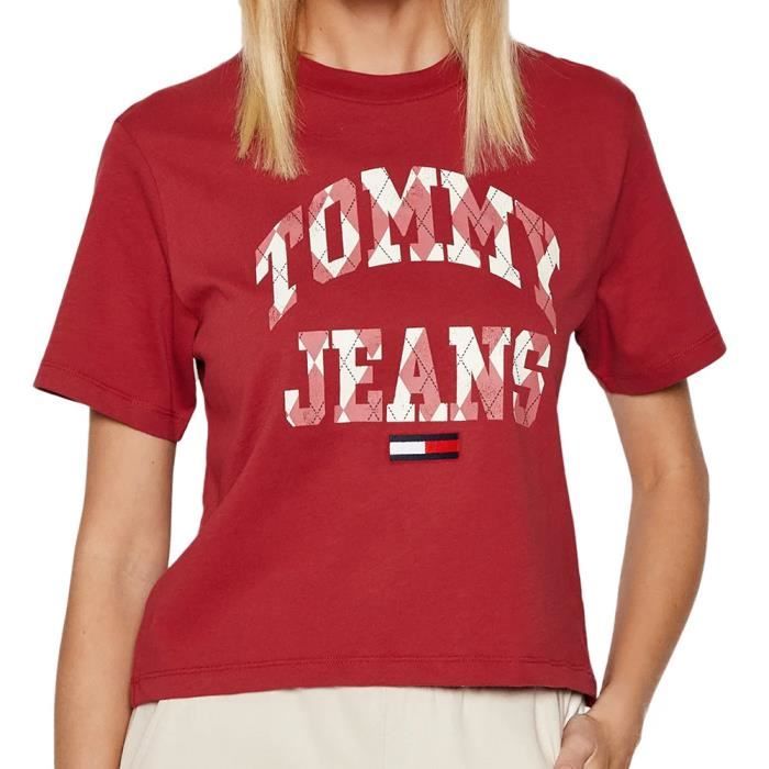 Tee shirt sales tommy rouge femme