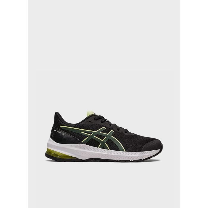 Chaussure de running - ASICS - GEL GT-1000 12 - Garçon - Noir/Blanc - Drop 10mm