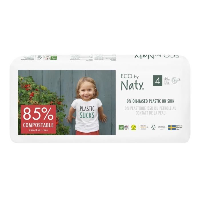 NATY Couches écologiques T4x44 couches Cdiscount Puériculture & Eveil