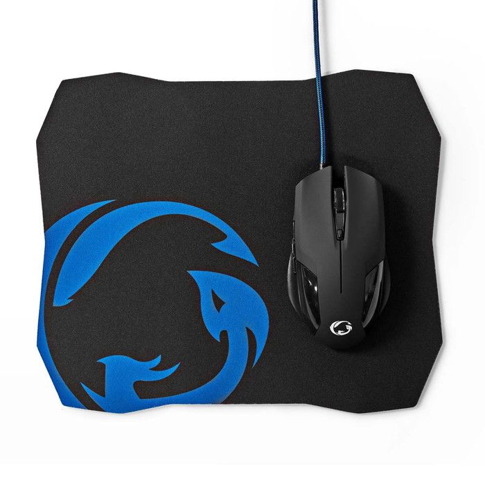 NEDIS Set de souris et manette de jeu Filaire DPI: 1200 / 2400 / 4800 / 7200