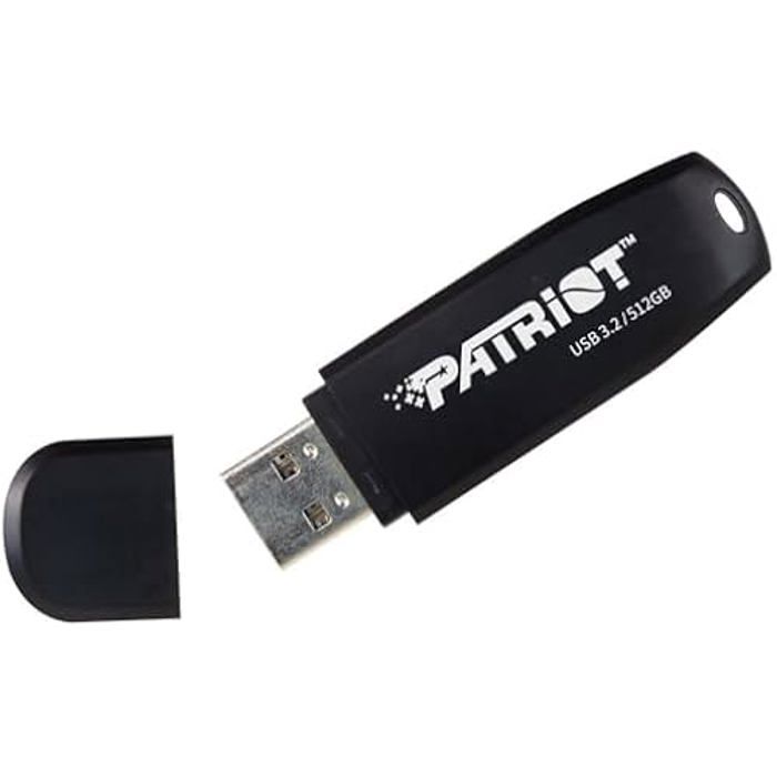 Clé USB - PATRIOT MEMORY - XPORTER Core - 512 Go - USB 3.2 Gen 1 - 80 Mo/s