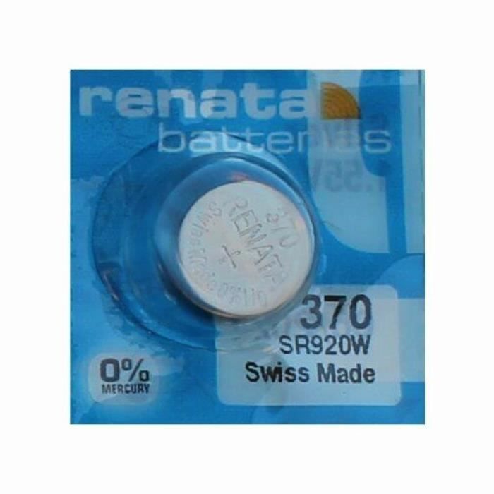 Pile montre SR920W 370 RENATA Oxyde d argent 1 55V V370 D370 371