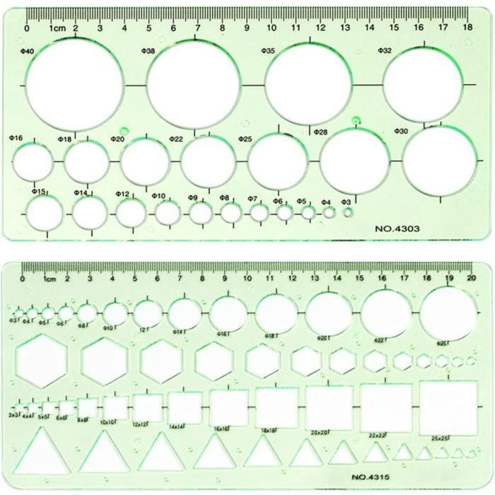 Normographe Studygraph - Lettres ISO 8 Mm - Plastique Antichoc 31,4 X 4,6 Cm - Pour Dessin Technique, Cartes, Schémas - Précision Professionnelle