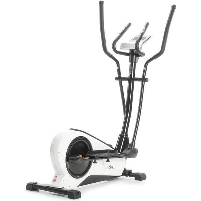 Vélo d'appartement SportPlus SP-ET-9600-W-iE avec 24 programmes d'entraînement, inertie de 17 kg, capteurs de pouls, jusqu'à 150 kg