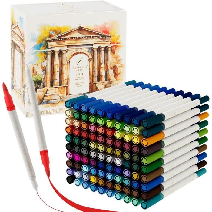 Pinturale Arts 18 Aquarellstifte Set | Aquarell Buntstifte für Künstler und Illustratoren