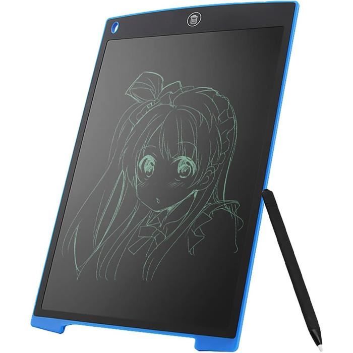 2 Tablettes Écriture LCD 8,5 Pouces - Écran Coloré - Avec Autocollants Animaux - Pour Enfants 3-6 Ans - Bleu+Rose