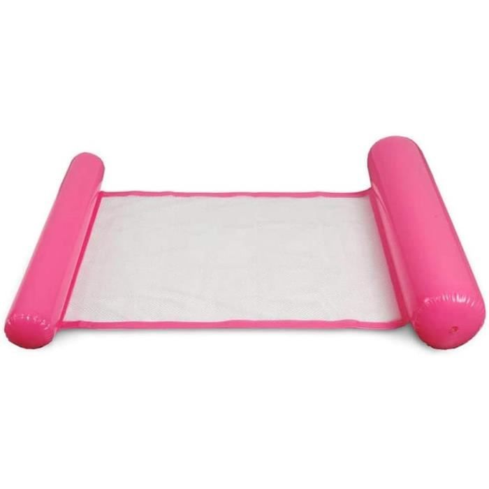Lit Flottant Gonflable 4 En 1 Pour Piscine - 122 X 120 Cm - Hamac Avec Filet Et Pompe Inclus | Pour Adultes, Hommes Et Femmes