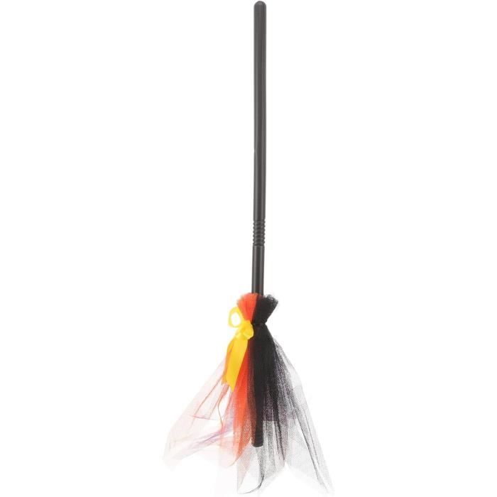 Balai Sorcière Halloween - Amovible - 5 Couleurs - Accessoire Cosplay Enfant Adulte - Décoration Fête