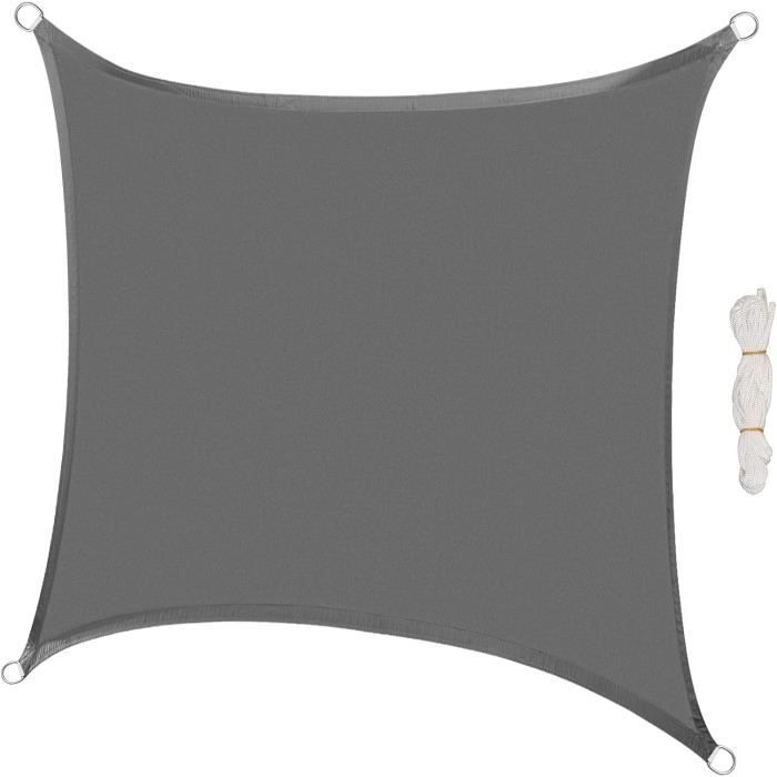 Voile D'ombrage Rectangle 3 X 4 Metres De Gris, Toile Impermeable Une Protection Des Rayons Uv A 95 Pour En Plein Air Jardin Terrasse Pelouse Decking Pergola Goodnice