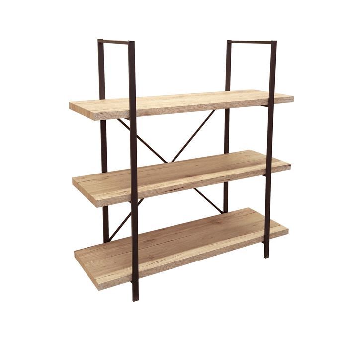 Urban Living - Bibliothèque industrielle Dock - L. 100 x H. 106 cm - Marron Urban Living - Bibliothèque industrielle Dock - L. 100 x H. 106 cm - Marron