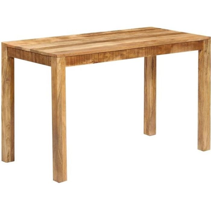 Vidaxl Table De Salle A Manger Bois De Manguier Massif 120x60x76