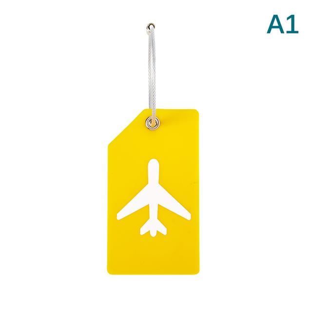 Etiquette de bagage,A11--Étiquettes de bagages de voyage en silicone