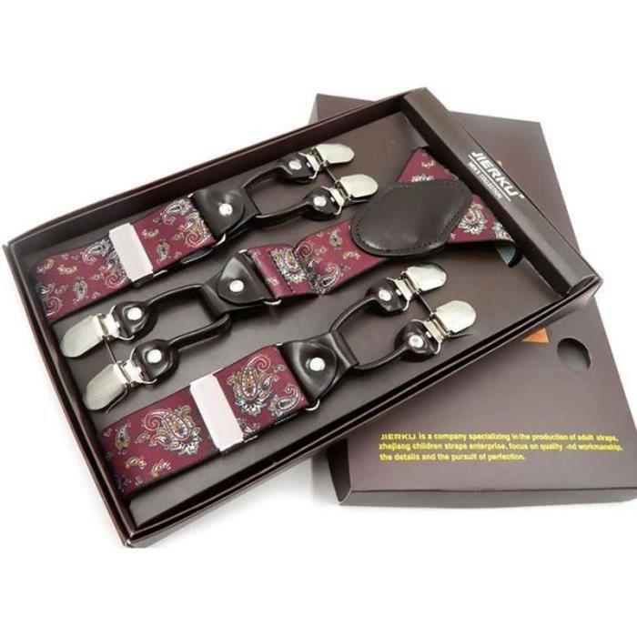 LZYMSZ Bretelles pour homme avec clips en métal très solides, bretelles LZYMSZ Bretelles pour homme avec clips en métal très solides, bretelles