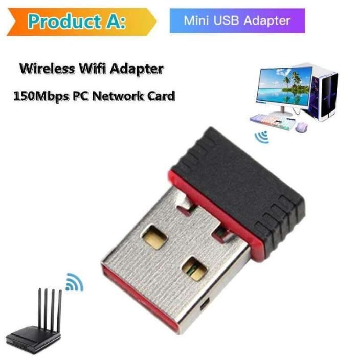CS-08595-Carte réseau sans fil Wi fi USB 2.0 150M 802.11 b-g-n LAN ...