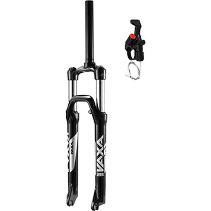 FOURCHE VTT 29 ZOOM VAXA 28 NOIR REGLABLE-BLOCABLE AU GUIDON DEB. 100MM PIVOT LISSE 295mm 11-8-286 EXTERIEUR COMPATIBLE DISC