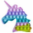 Licorne Pincez sensorielle Jouet Pousser Pop Bubble Sensory Fidget Toy Pop It Figit Jouet Fidget Jouets autisme Anti-Stress,-1
