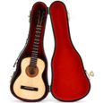 Modèle de Guitare Classique en Bois Miniature avec Support Convient pour les cadeaux -LAF-1