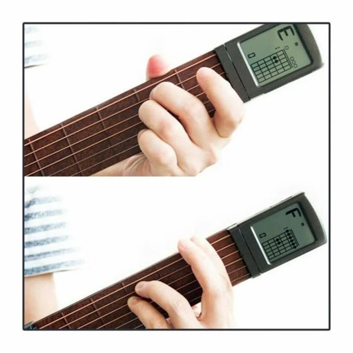 Guitare de poche entraîneur d'accords avec écran d'affichage accessoires  battement - Cdiscount Instruments de musique