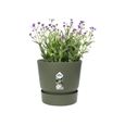 ELHO Pot de fleurs rond Greenville 25 - Extérieur - Ø 24,48 x H 23,31 cm - Vert feuille-2