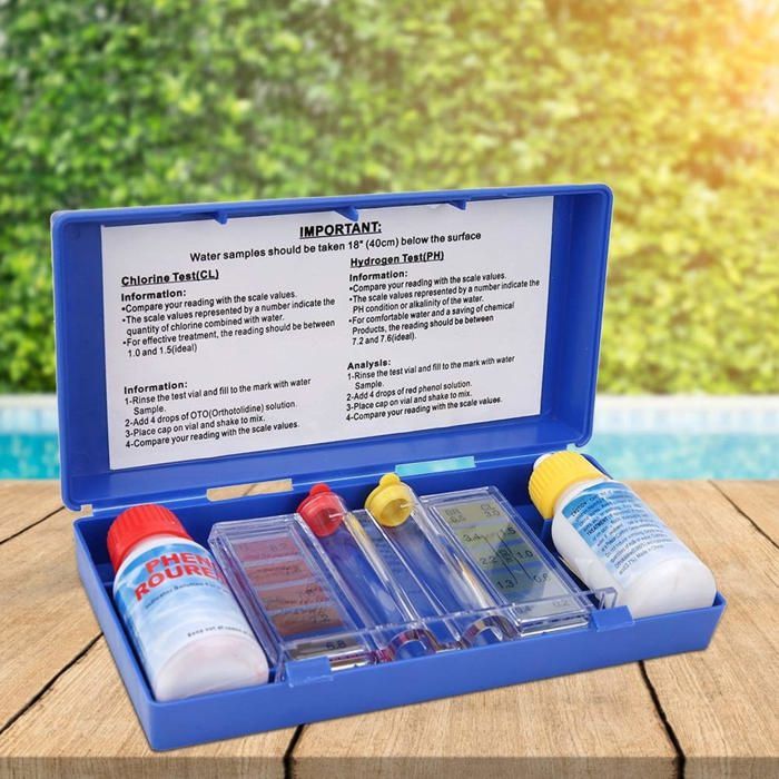 Testeur de piscine, PH chlore qualité de l'eau Test Kit Testeur de — free download