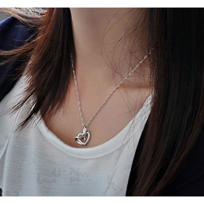Collier Coeur Collier Chaine Femme Argent Collier Femme Chaîne Et