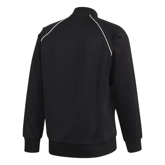Veste de survetement adidas Originals Adicolor Primeblue SST Homme Noir blanc Impermeable et Respirant Noir blanc Cdiscount Pret a Porter
