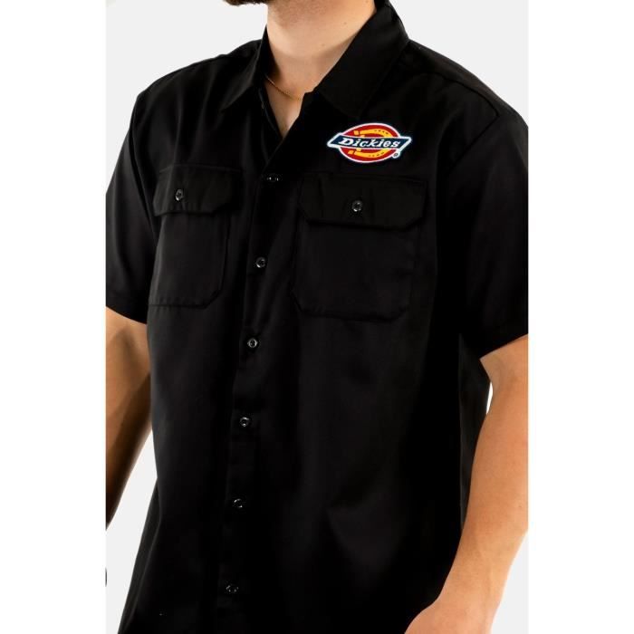 Chemise homme manches courtes Dickies Clintondale Rec Blk1 Noir