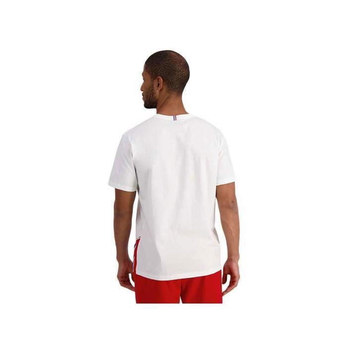 T shirt Tricolore Le Coq Sportif optical white S Optical white Cdiscount Pret a Porter