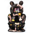 Chaise nouveau-né avec ceinture coussin de siège de voyage bébé confortable fauteuil réglable camouflage ours noir-3