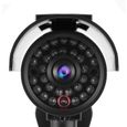 Caméra factice à énergie Solaire, Fausse caméra à énergie Solaire, caméra de sécurité factice réaliste étanche CCTV, avec lumi HB058-3