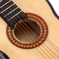 Modèle de Guitare Classique en Bois Miniature avec Support Convient pour les cadeaux -LAF-3