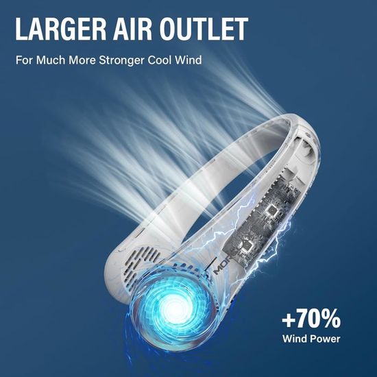 Ventilateur De Cou, Réglage À Trois Vitesses Sans Pales De Ventilateur