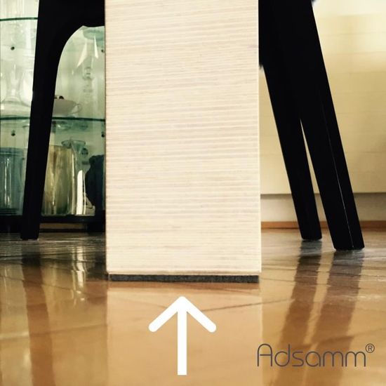 Adsamm ® / 32 X Patins En Feutre/Bruns / 25x25 Mm/carré